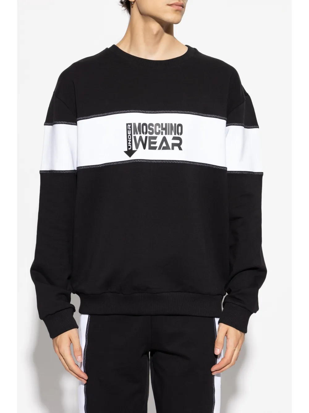 Moschino Sweater met logoprint Zwart