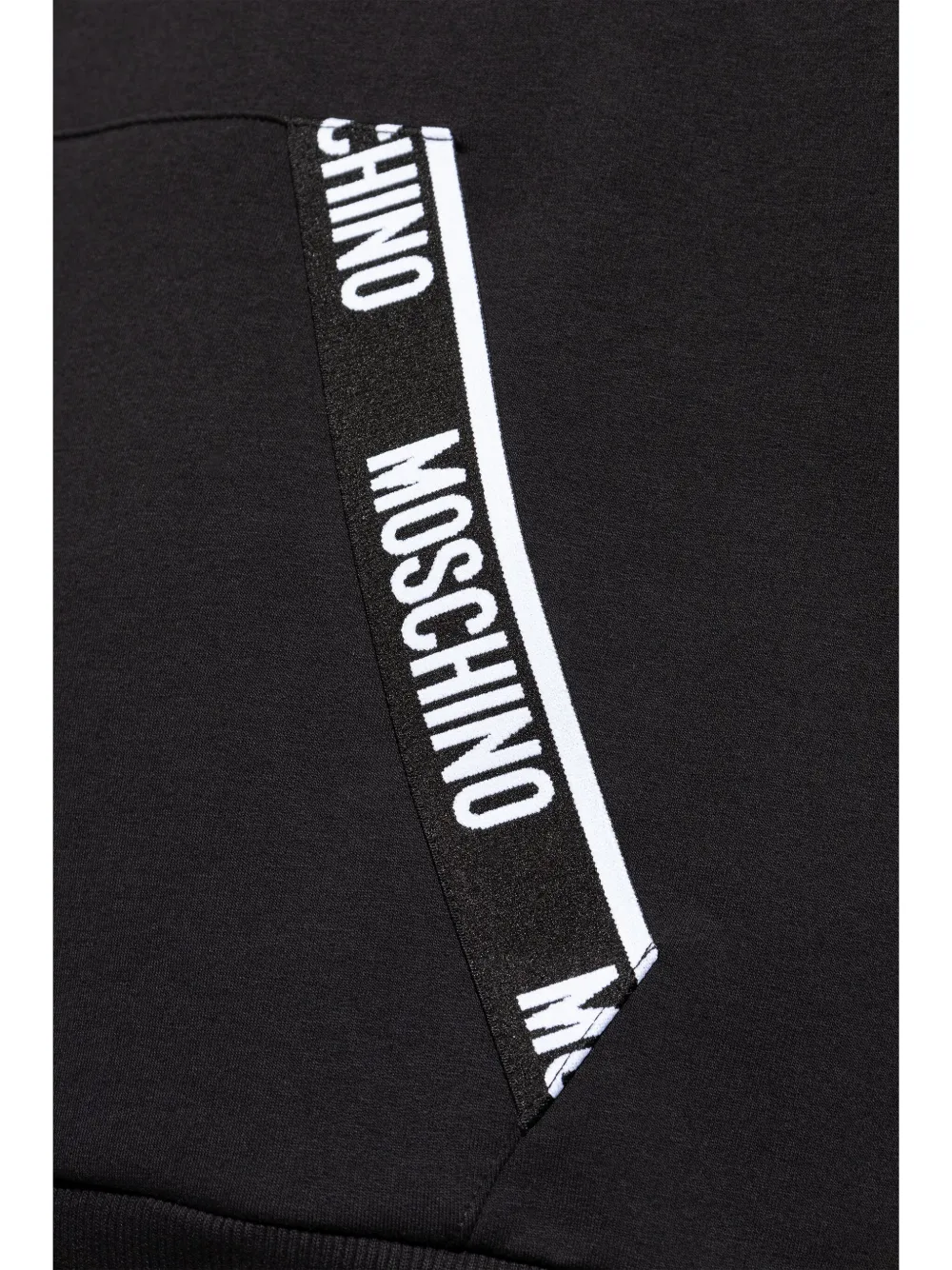 Moschino Lounge hoodie met logo afwerking Zwart