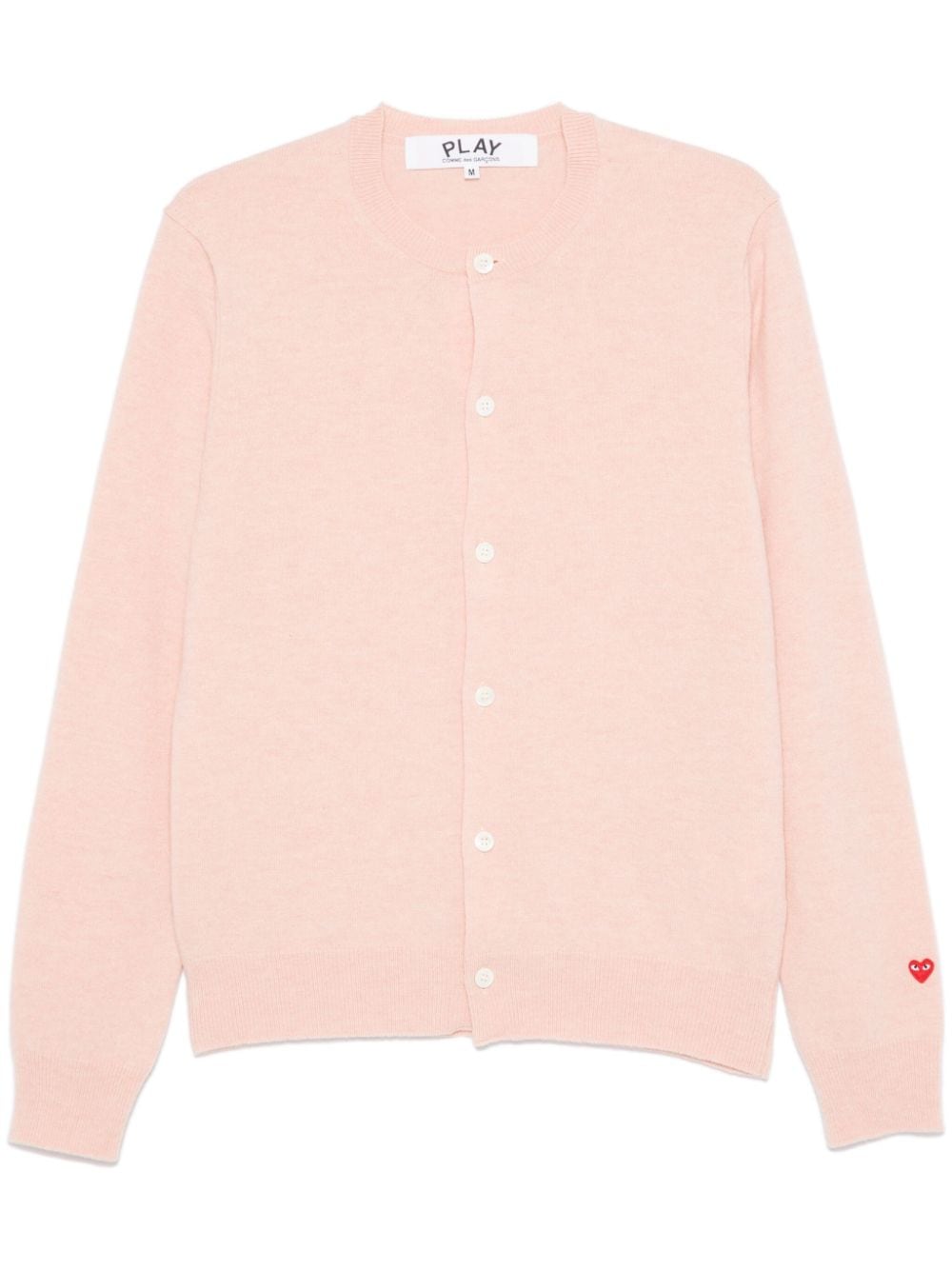 Comme Des Garçons Play Red Heart cardigan - Pink