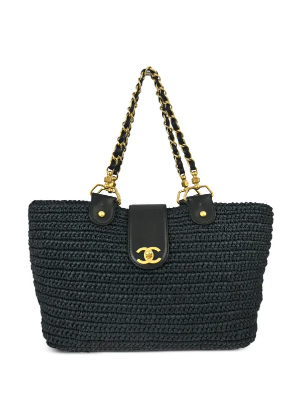 Chanel Pre-owned 2006 Chain Tote Bag in Blue
