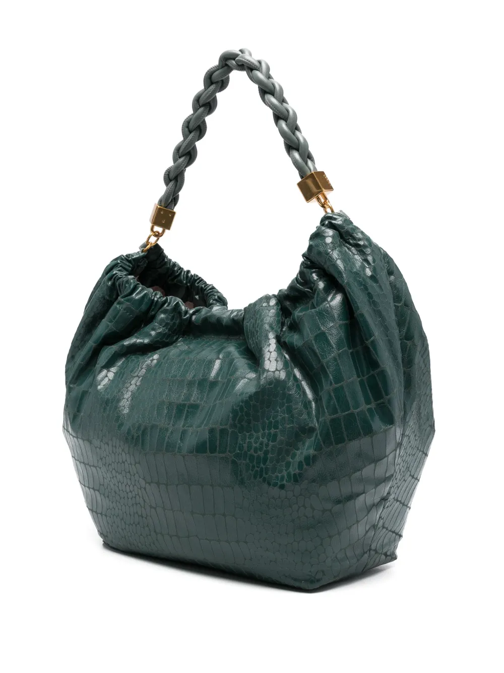 LIU JO crocodile-effect shoulder bag - Groen