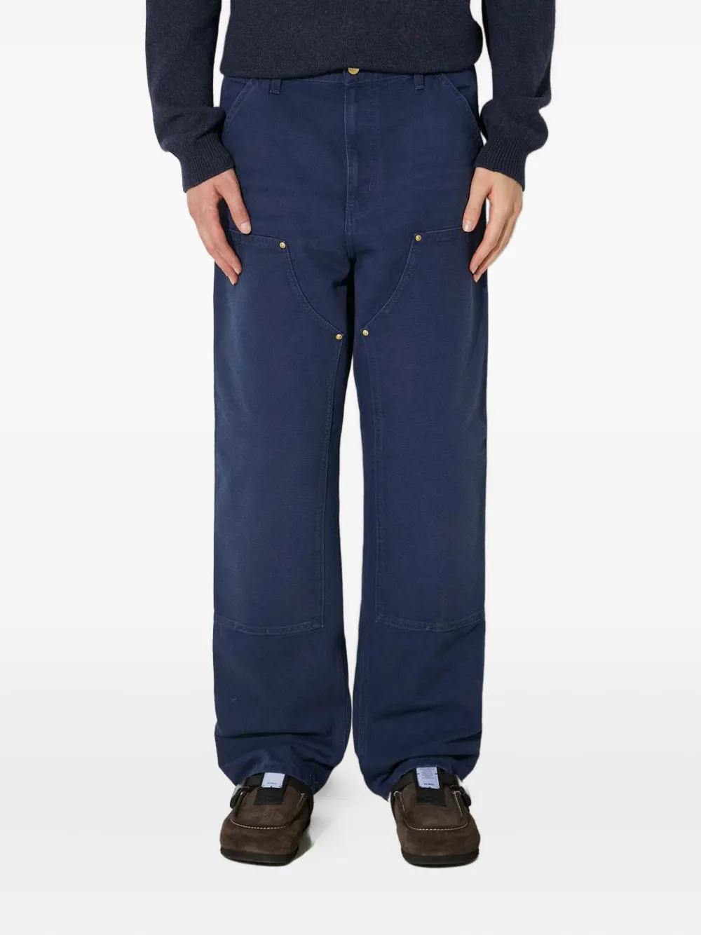 Carhartt WIP Double Knee patch trousers | Blue | Image 1