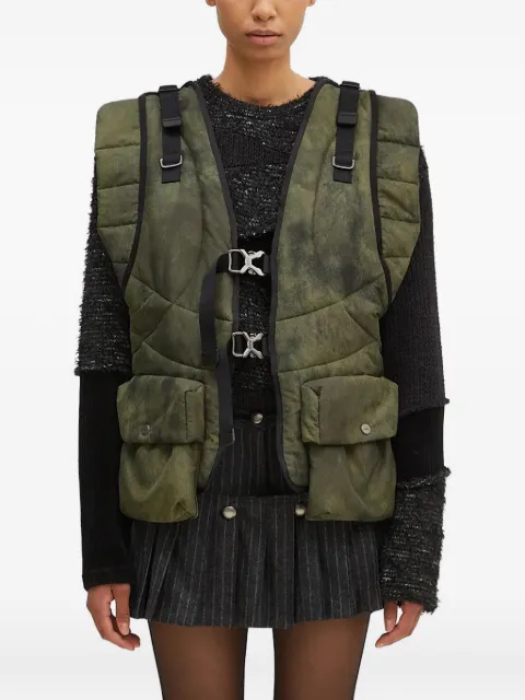 Andersson Bell quilted buckle-fastening gilet