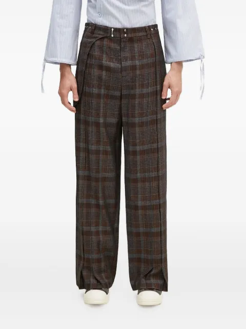 Andersson Bell  Soe check-wrap apa753m trousers