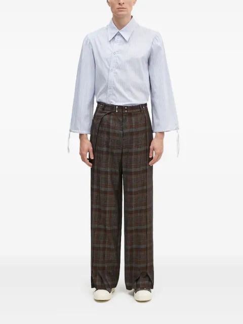 Andersson Bell  Soe check-wrap apa753m trousers