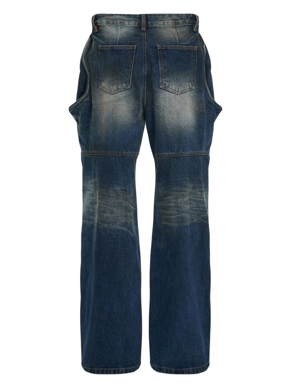 We11done wide-leg jeans - Blauw