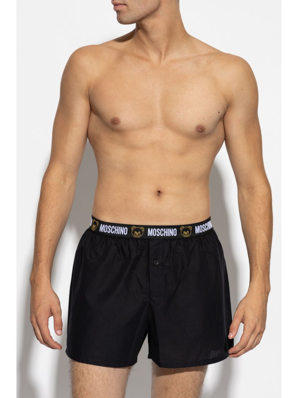 Moschino logo-waistband boxers - BLACK