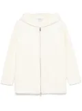 Max Mara fleece-texture jacket - White