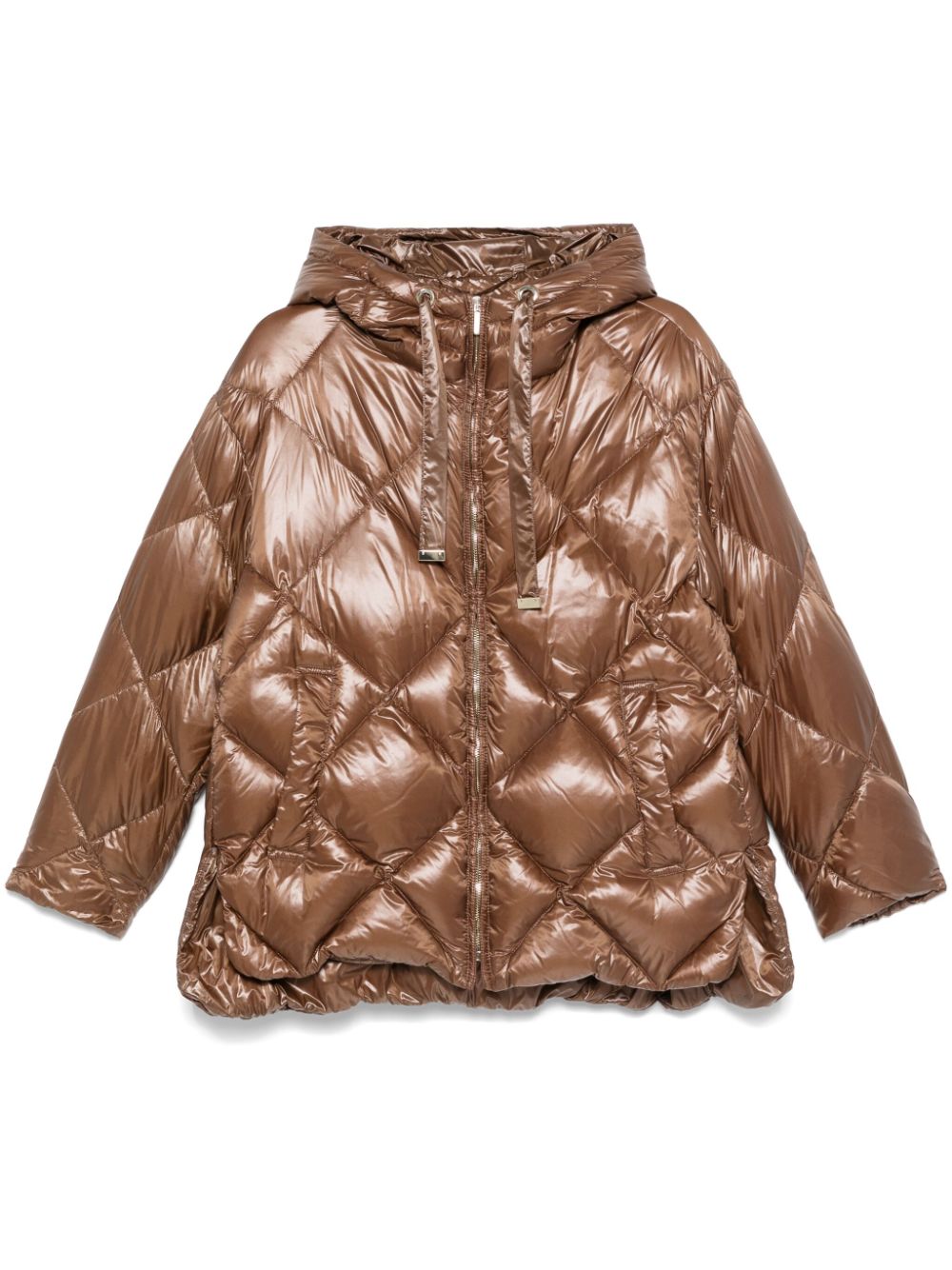 Max Mara padded hooded jacket - Brown