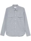 Tintoria Mattei dogtooth-pattern shirt - Blue