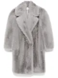 Sportmax faux-fur coat - Grey