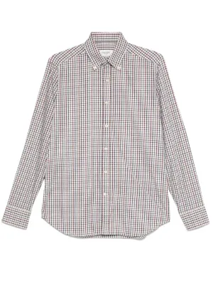 Off-White チェックロゴシャツ | ニュートラル | FARFETCH JP