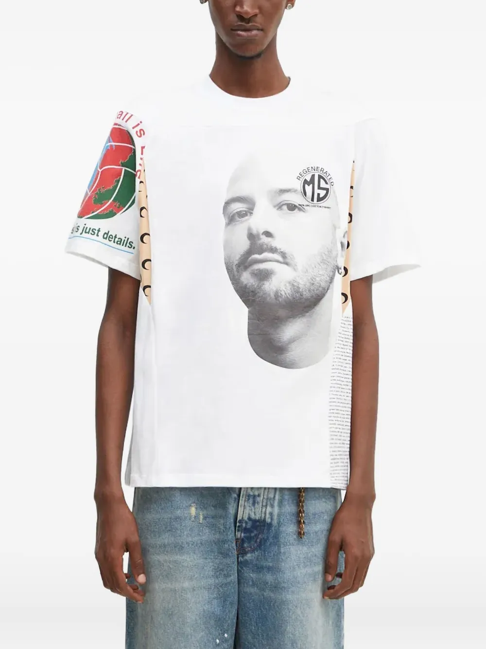 portrait-print T-shirt