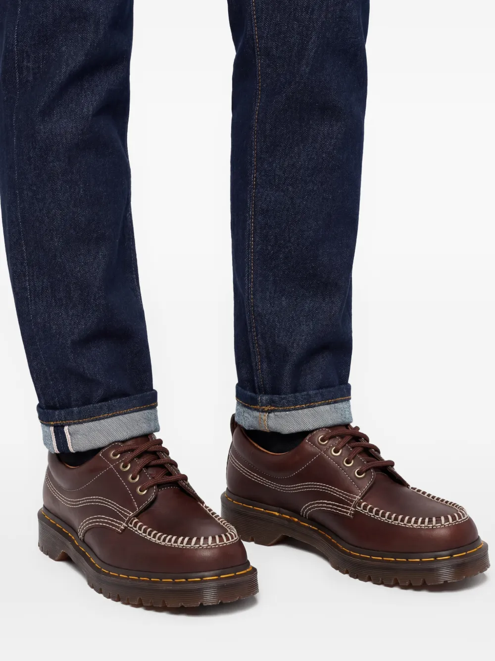 Dr. Martens Lowell derby schoenen Bruin