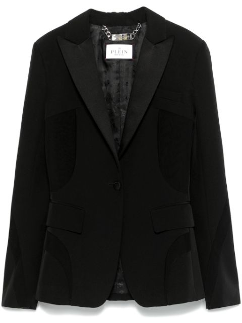 Philipp Plein sheer-panelled blazer Women