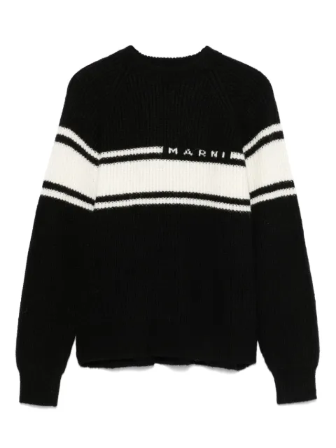 Marni Kids Suéter com detalhe de listras