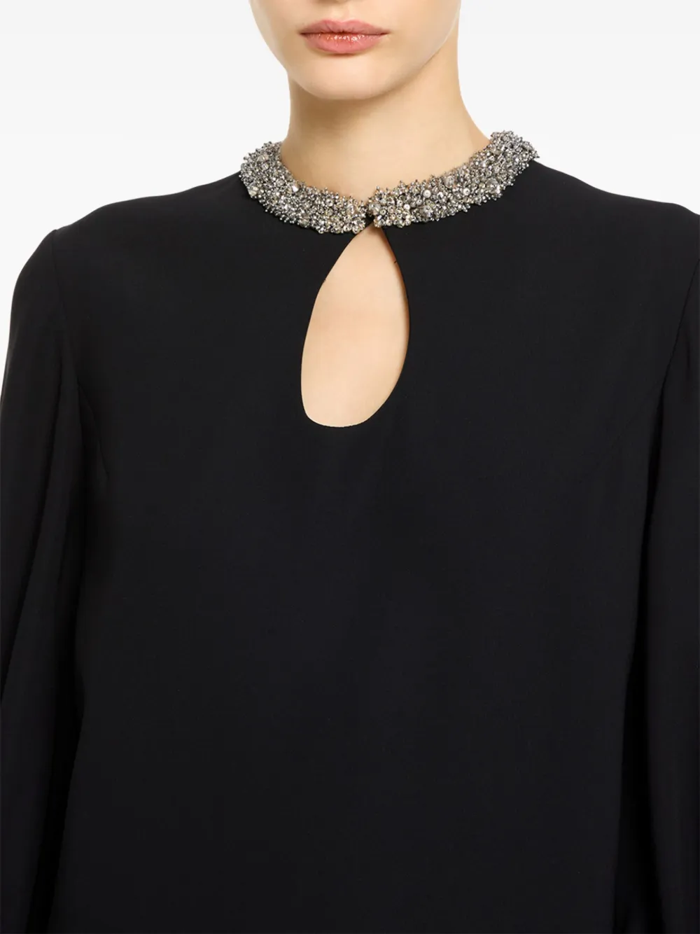 Dice Kayek Midi-jurk met uitgesneden details Zwart