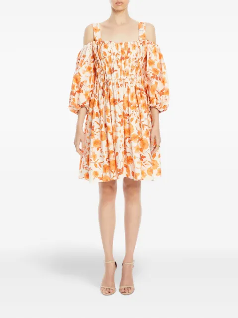 VASILIKI floral-print pleated dress SS24VAS007 - 1