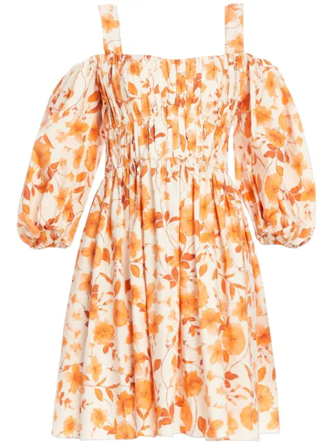 VASILIKI floral-print pleated dress SS24VAS007 - 0