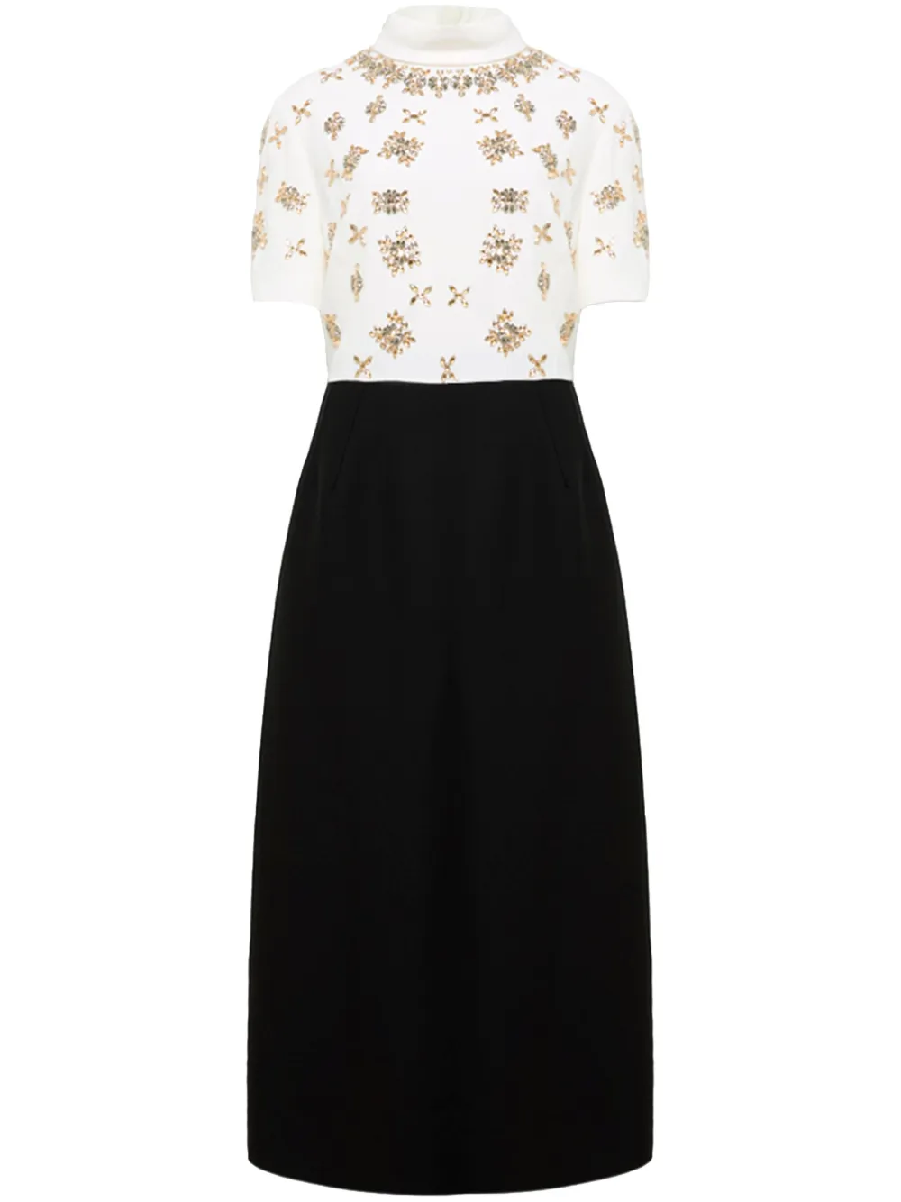 Dice Kayek crystal-embellished midi dress - Black