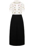 Dice Kayek crystal-embellished midi dress - Black