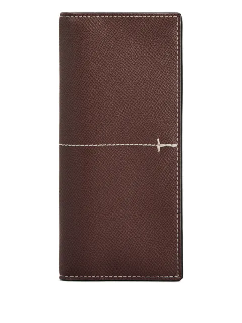 Tod's leather stitched wallet