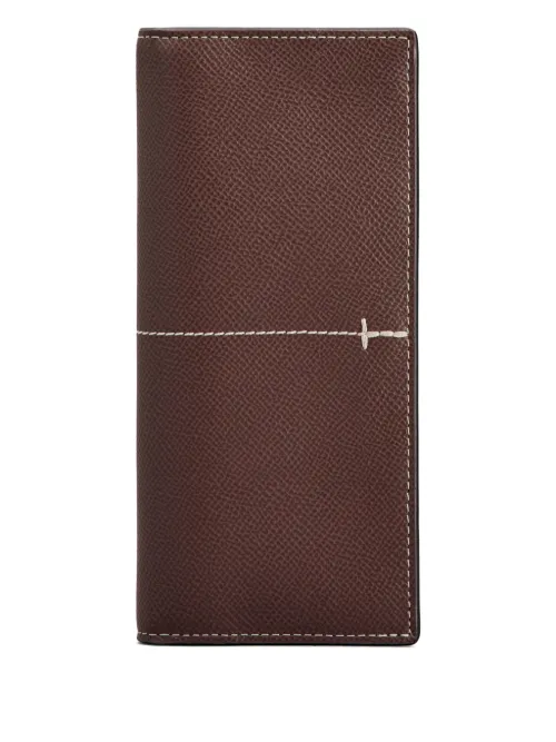 Portefeuille en cuir à détail de coutures - Tod's - Modalova