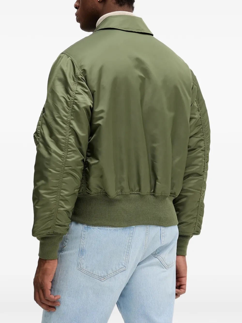 Alpha Industries Jack met logopatch en rits Groen