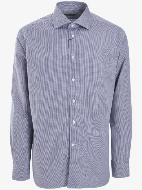 Corneliani chemise à mini carreaux