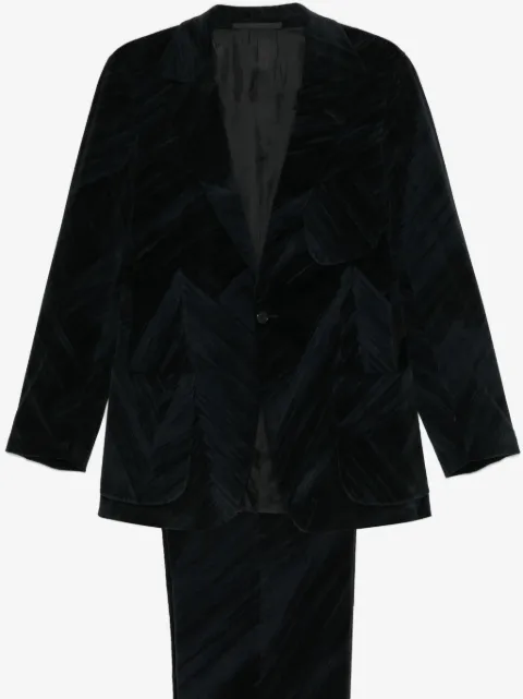 Romeo Gigli Pre-Owned 1997-1998s velvet suit 