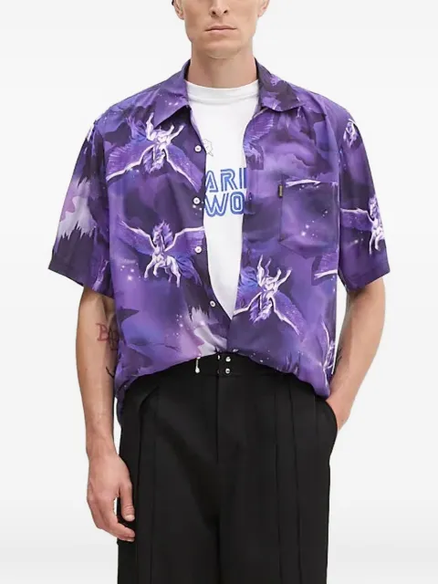 Aries pegasus-print shirt