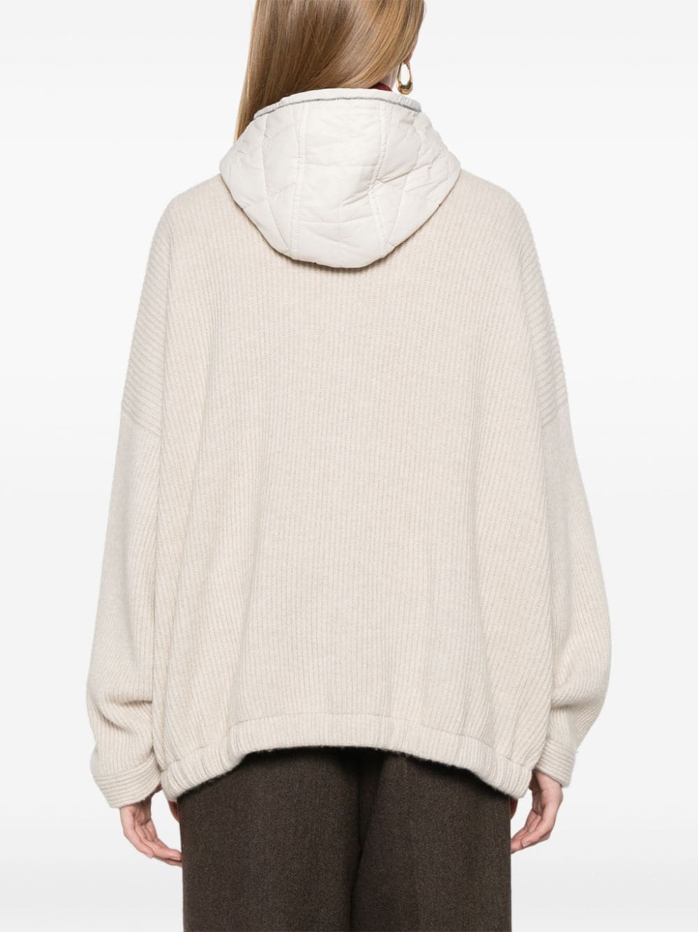 Shop Brunello Cucinelli Layered Jacket In Neutrals