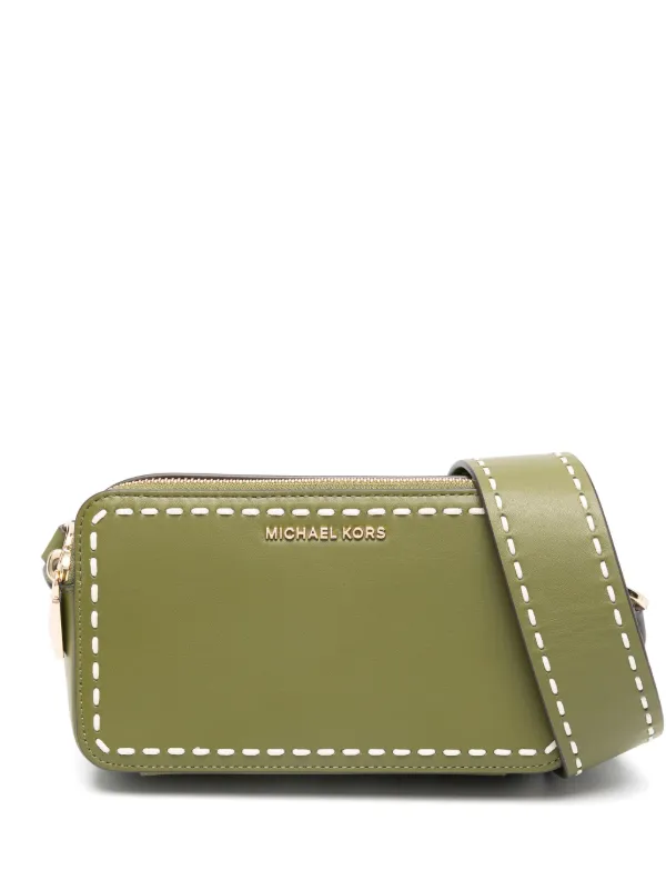 Michael Michael Kors レザーショルダーバッグ | グリーン | FARFETCH JP 