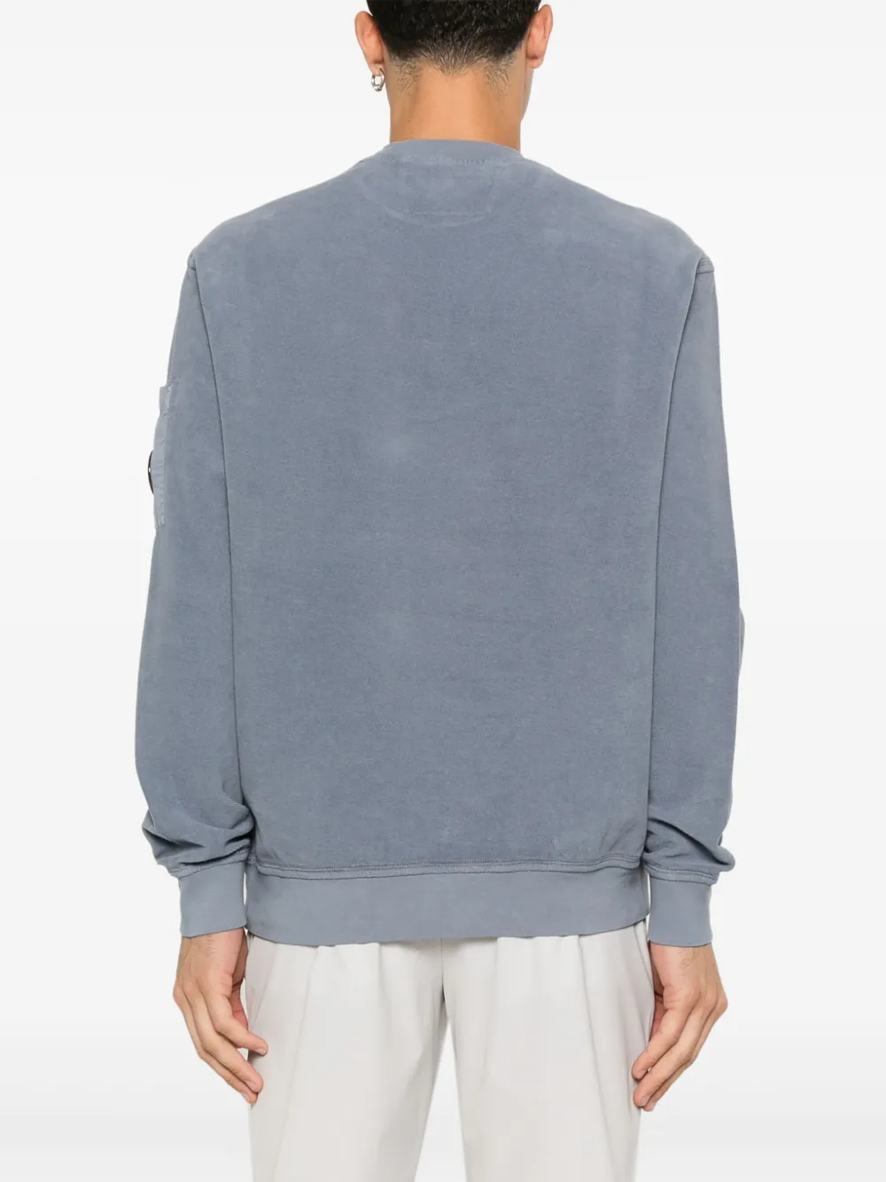 Shop C.p. Company Lens-detail Sweatshirt In Blue