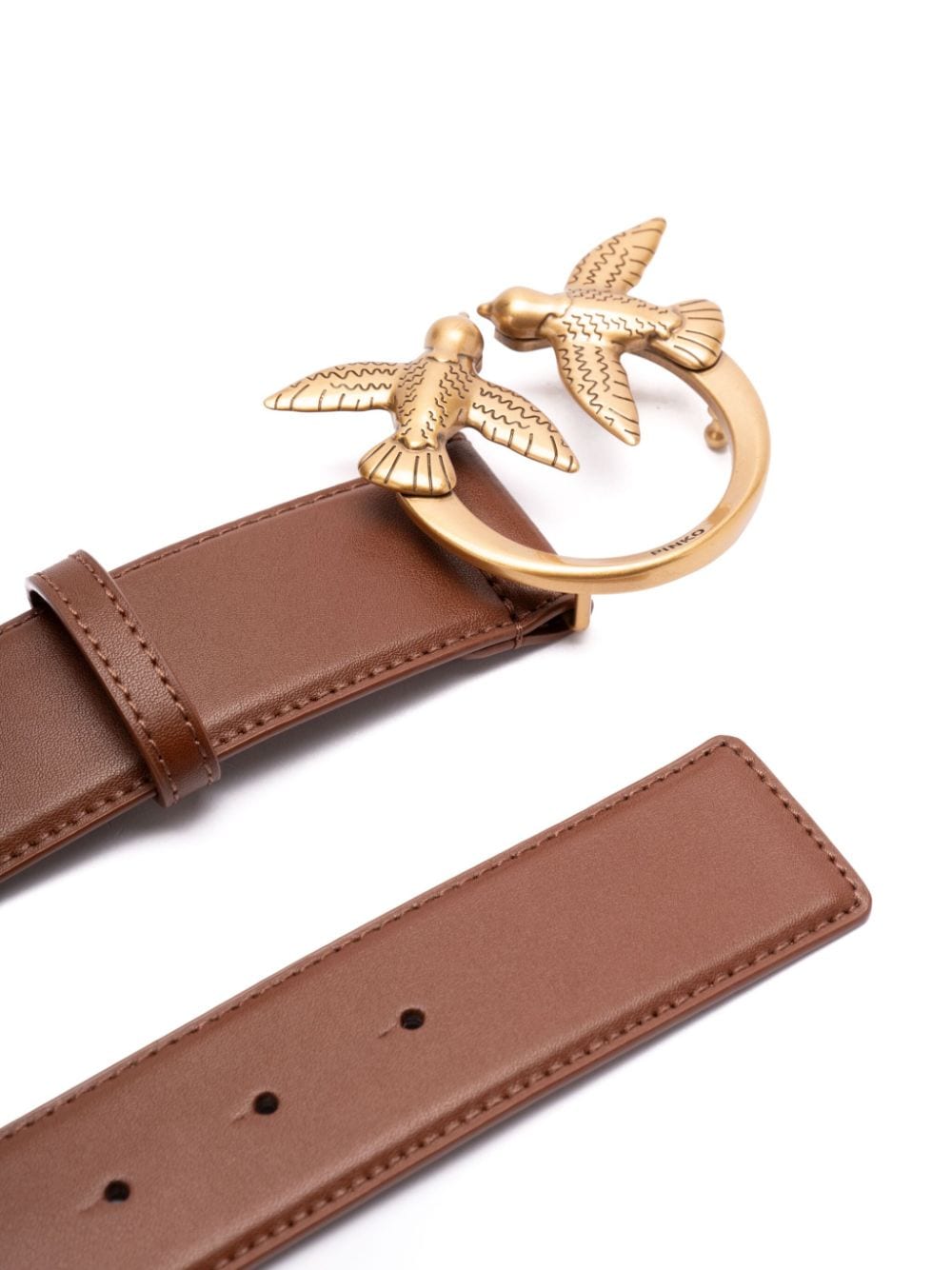 PINKO Love Birds buckle belt - Bruin