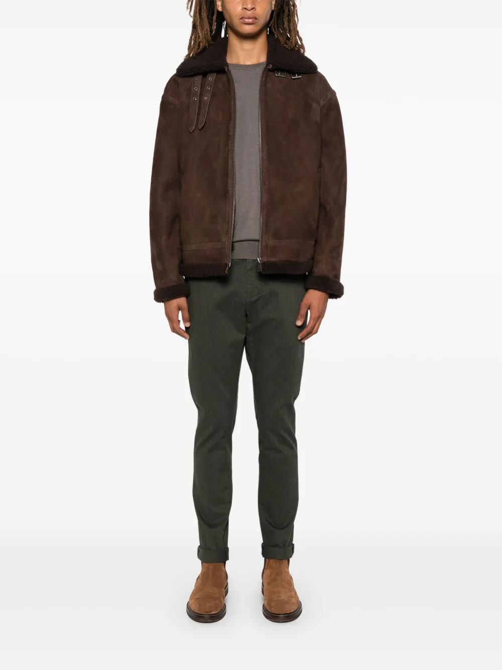 Arma Leren jack - Bruin