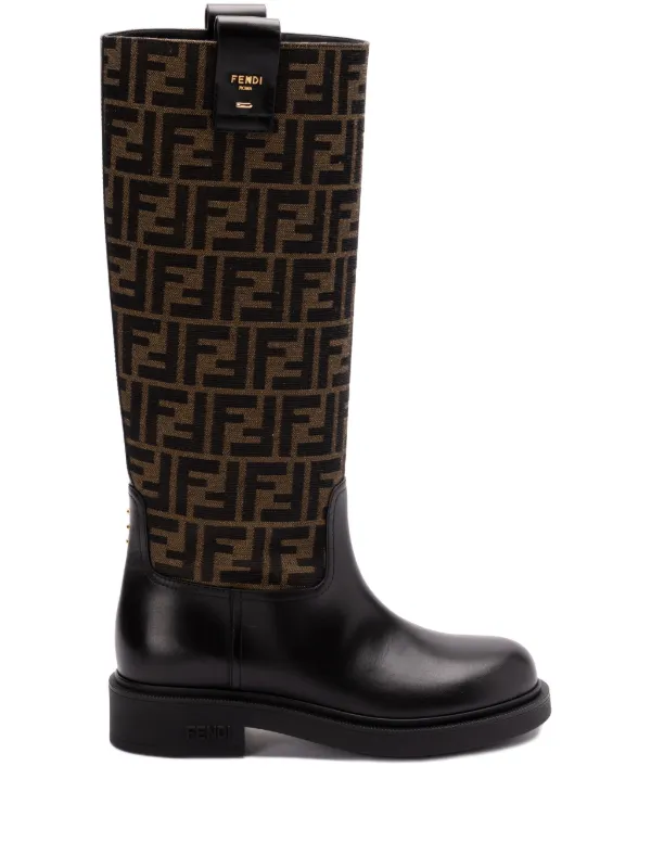 Fendi boots logo on sale