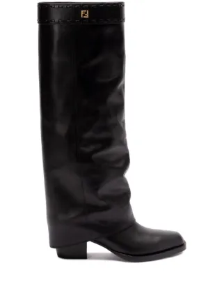 FENDI Show Leather Boots | Black | FARFETCH