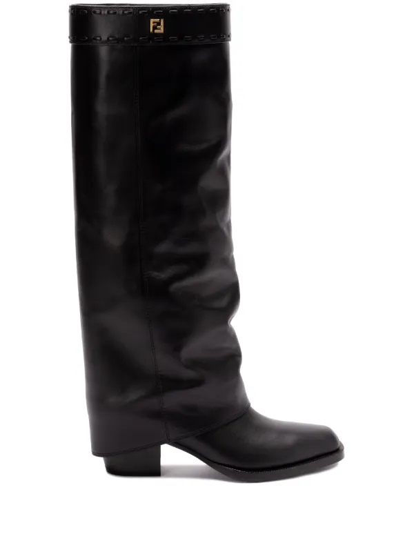 FENDI Show Leather Boots Black FARFETCH UK