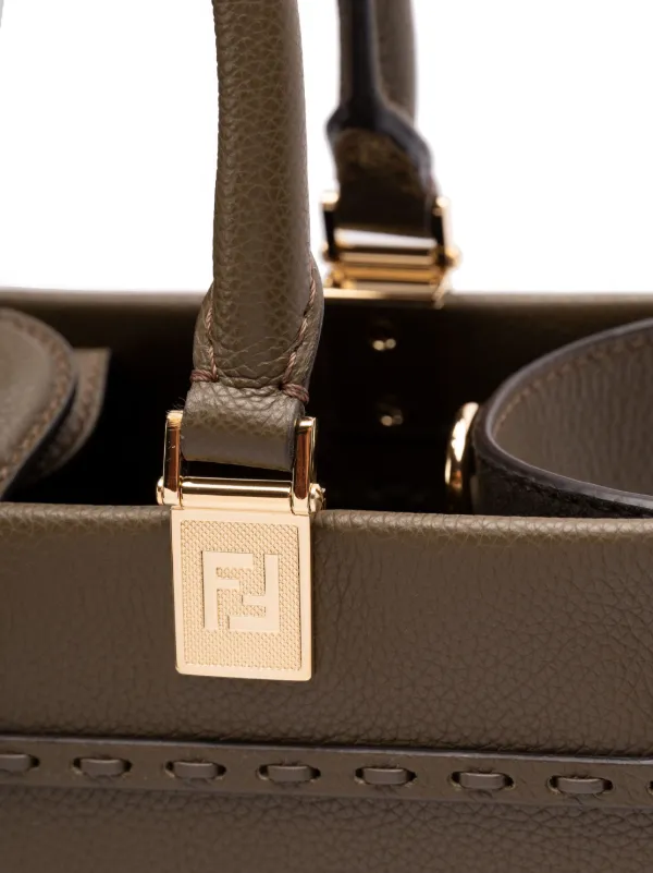 FENDI Small Sunshine Tote Bag | Green | FARFETCH