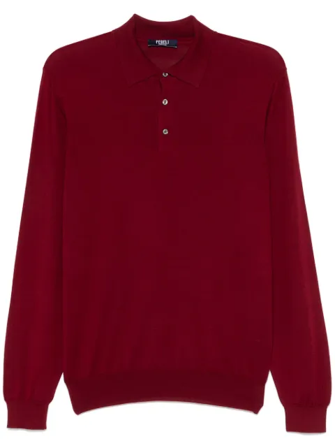 Fedeli Fein gestricktes Poloshirt