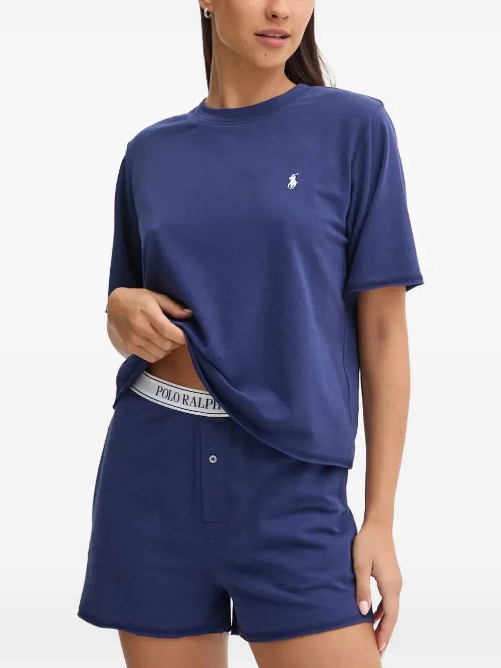 Polo Ralph Lauren T-shirt met geborduurd logo Blauw