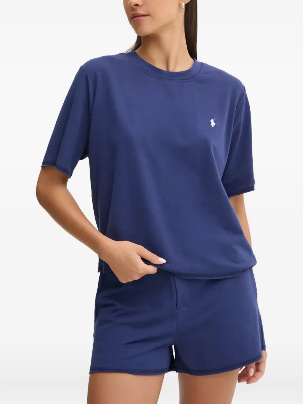 Polo Ralph Lauren T-Shirt mit Logo-Stickerei - Blau
