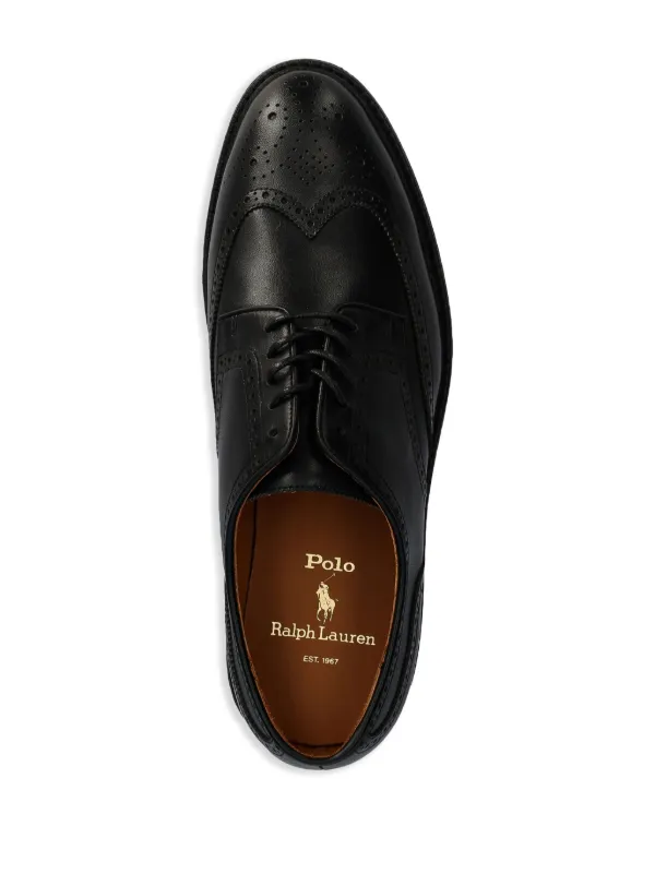 Polo Ralph Lauren Asher Brogues | Black | FARFETCH