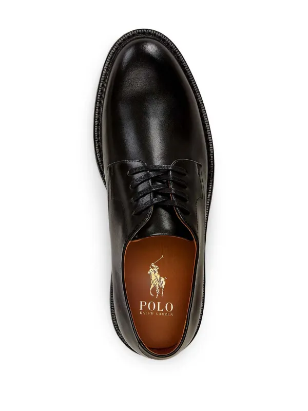 Polo Ralph Lauren Asher Derby Shoes | Black | FARFETCH AE