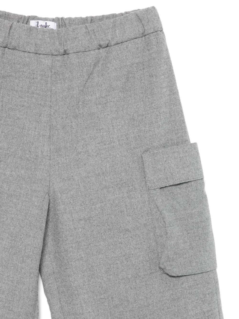 Shop Il Gufo Palazzo Trousers In Grey