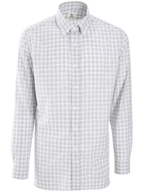 Borrelli chemise à carreaux - Gris - Borrelli - Modalova