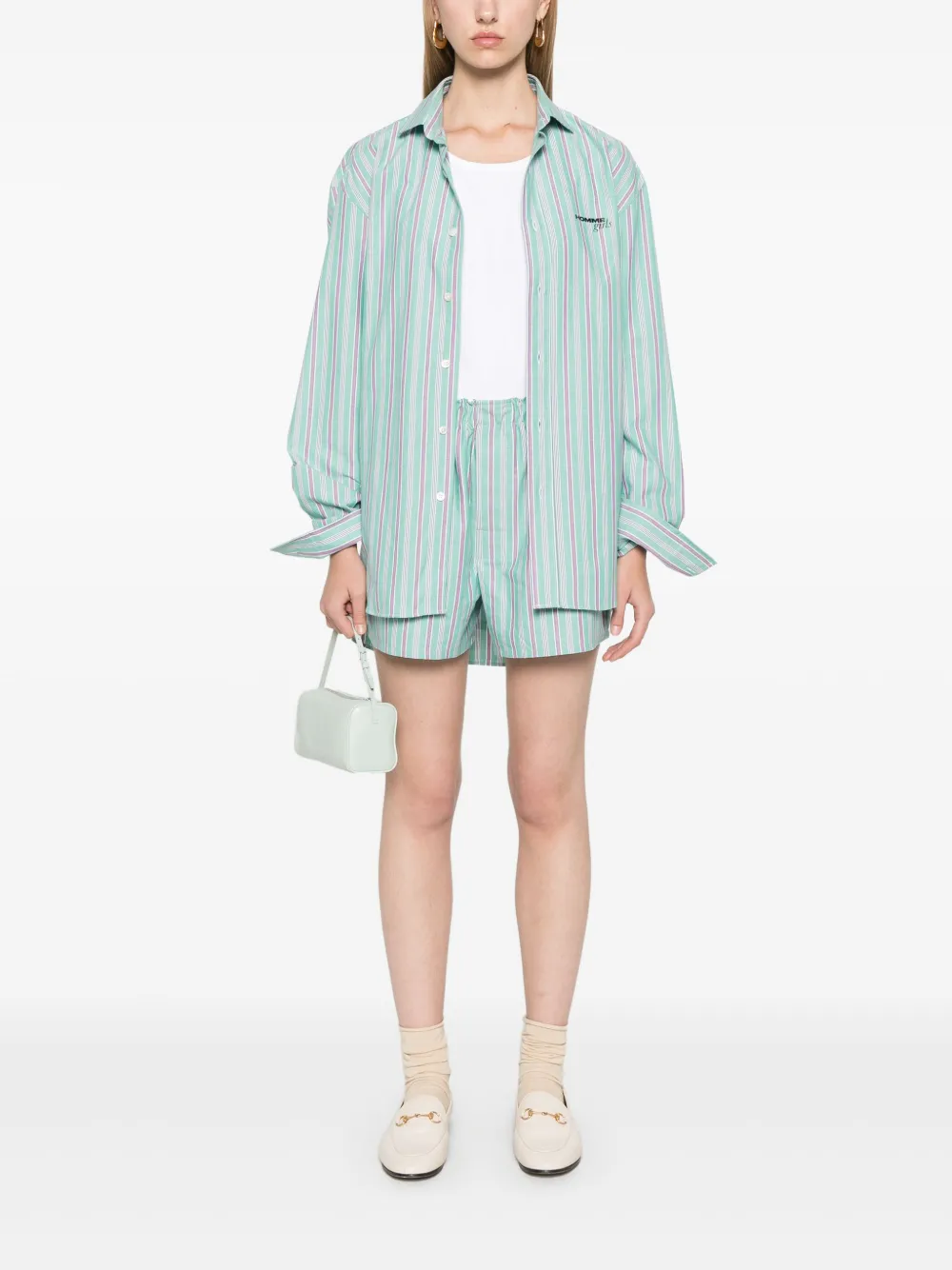 HommeGirls striped shirt - Groen