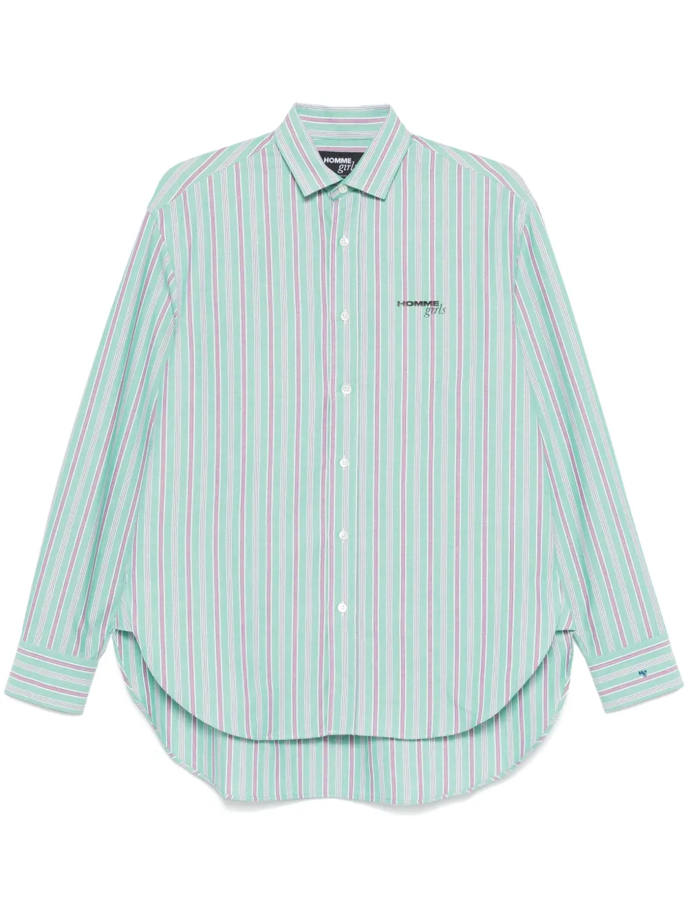 HommeGirls striped shirt - Green
