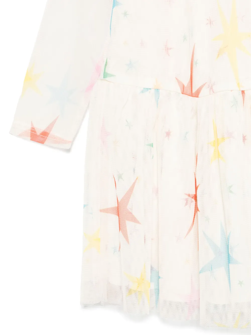 Shop Stella Mccartney Star-print Dress In Neutrals